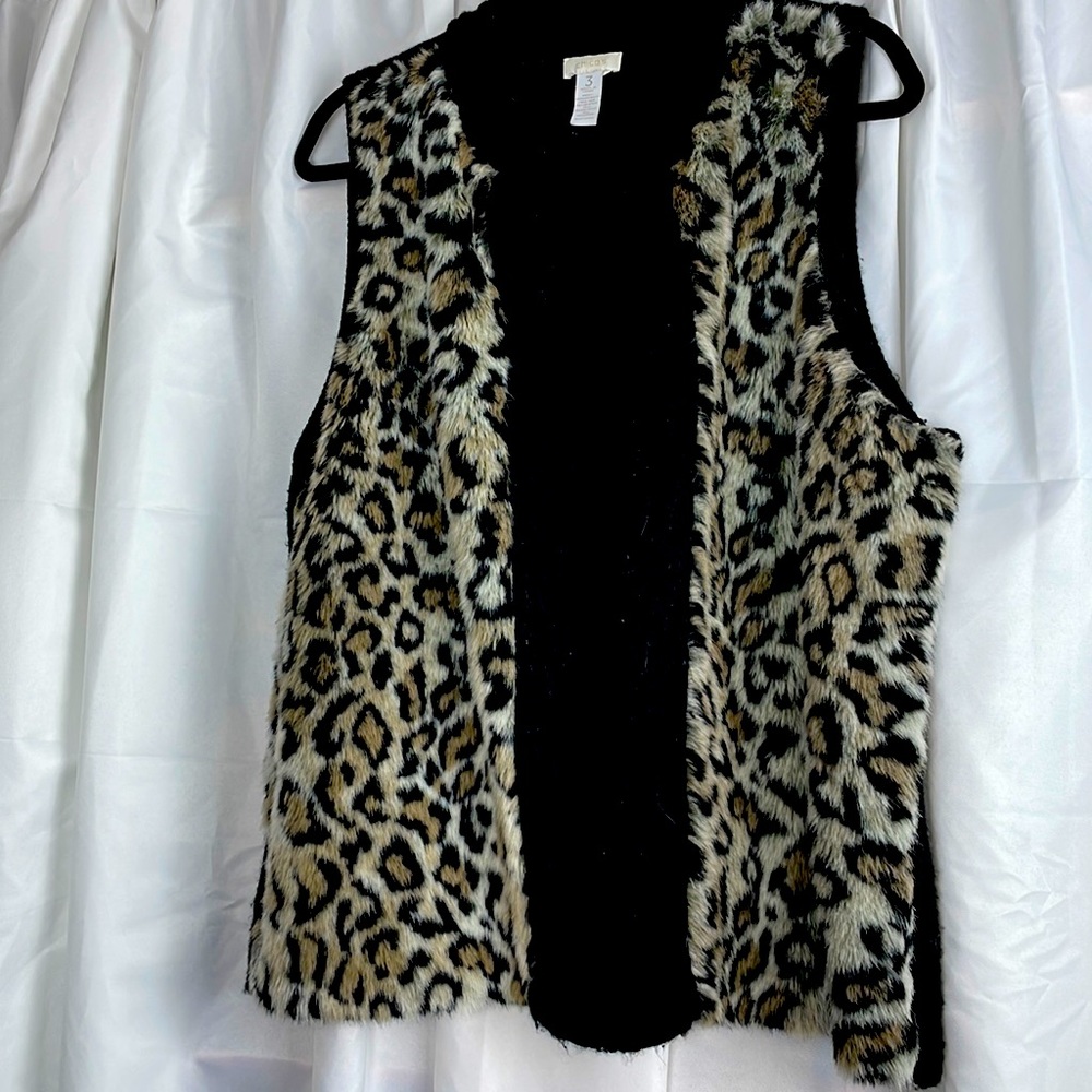 Chicos animal print vest
